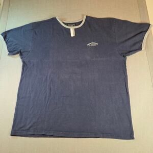 Vintage Abercrombie & Fitch XL Navy Blue Short Sleeve Logo Shirt
